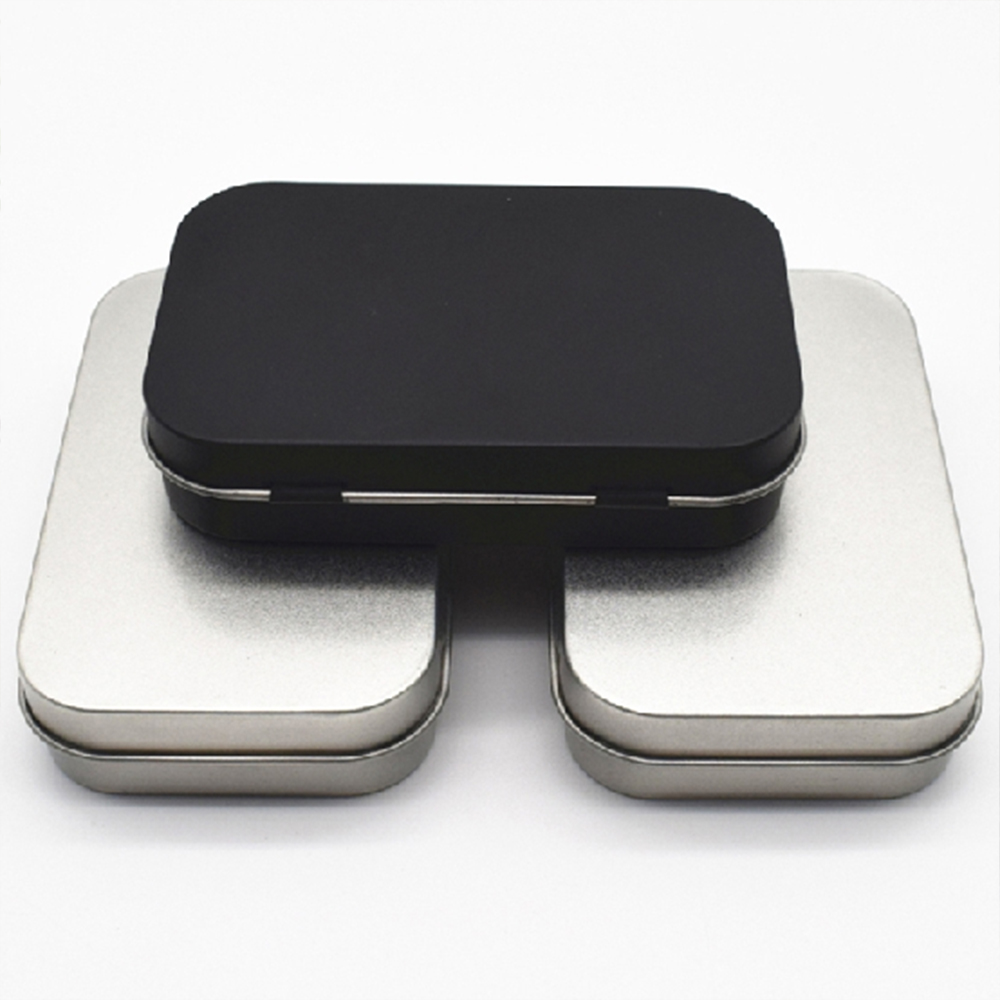 틴케이스 사각 면봉 케이스 머리끈 포토 카드 다꾸 포카 보관함 수납함 다용도 보관 소품 - 상품 이미지