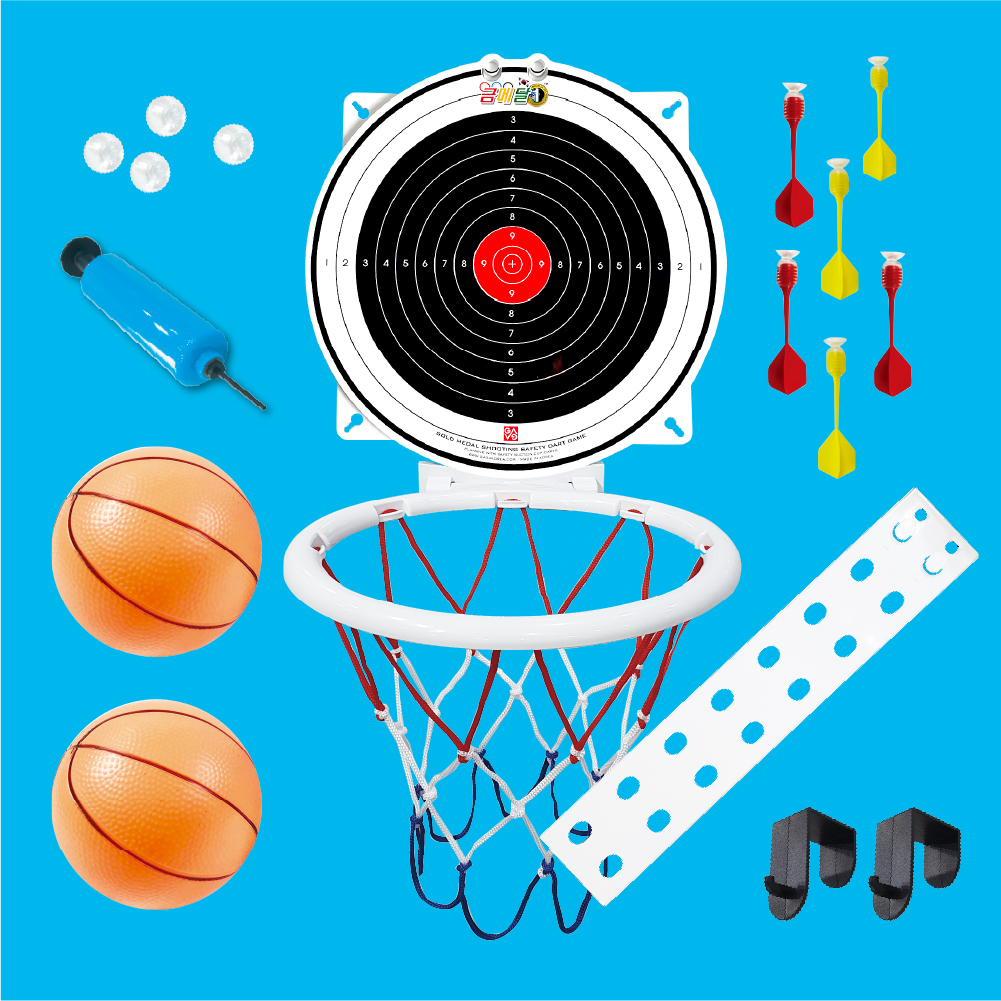 금메달 7단조절 키높이 사격농구다트(중형) 유아농구 어린이 미니골대