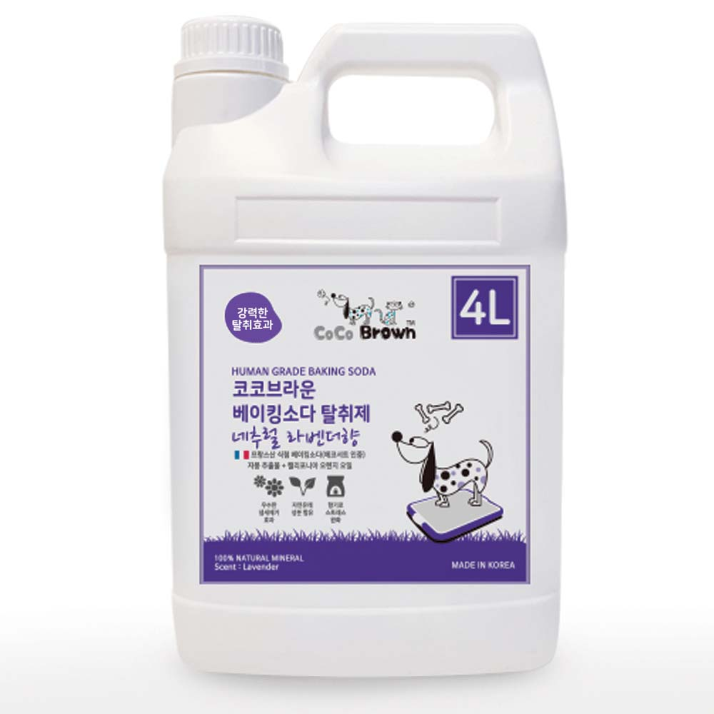 코코브라운 무독성 강아지탈취제 리필 라벤더향 4L, 1개