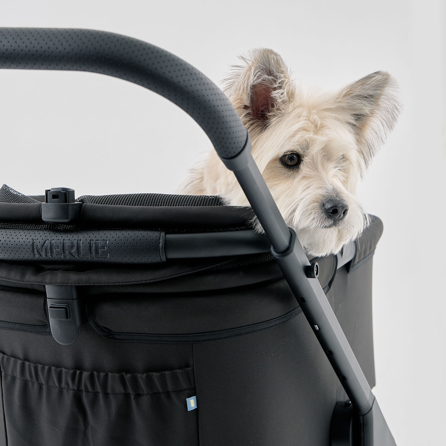 멀리 에어바퀴 강아지유모차 애견유모차 분리형 개모차 MWX 미드나잇블랙