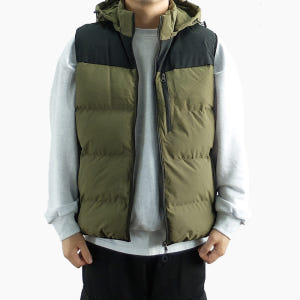 남자 패딩조끼 베스트 헤비 후드 남성 패딩 빅사이즈 겨울 착용 후기 | 사이즈/핏 총정리 - 상품 이미지 1