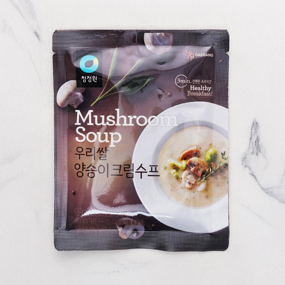 메가마트 대상 청정원 우리쌀  양송이 크림수프 60g - 상품 이미지