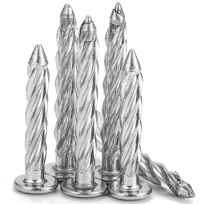 앵커볼트 대마선 나선형 콘크리트 못 스텐 스크류 산업용 100개 8x50mm 철도금 - 상세 이미지 3