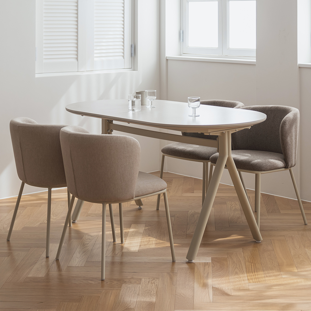 세라믹테이블 다이닝 4인용 6인용 거실 식탁 타원형 플랫 테이블