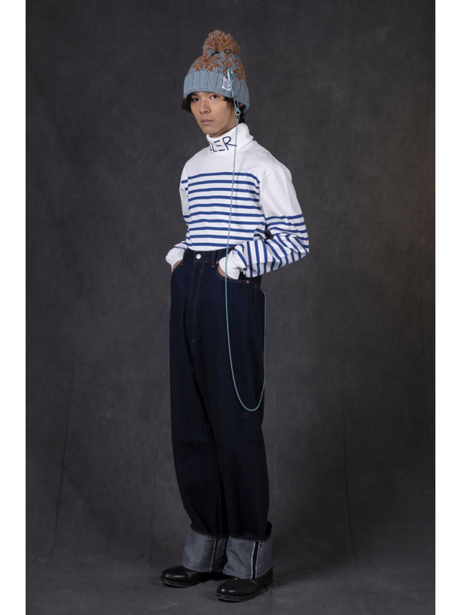 캐피탈 KAPITAL 12oz 데님 5P NEW 모먼로 High K2409LP037 인디고 - 상품 이미지