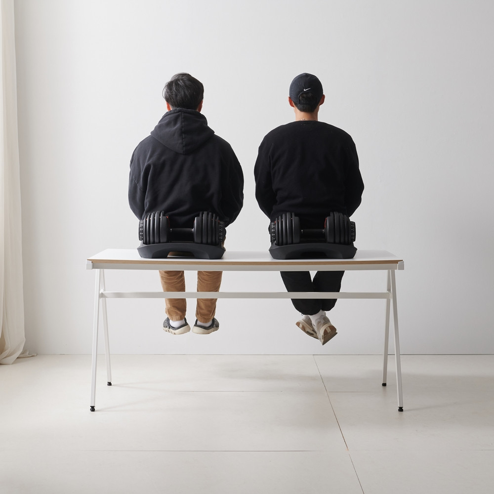 데이멜로 게이밍책상1500 1인용 2인용 컴퓨터책상 듀얼모니터 책상 1500x750x720mm, 화이트 - 상세 이미지 5