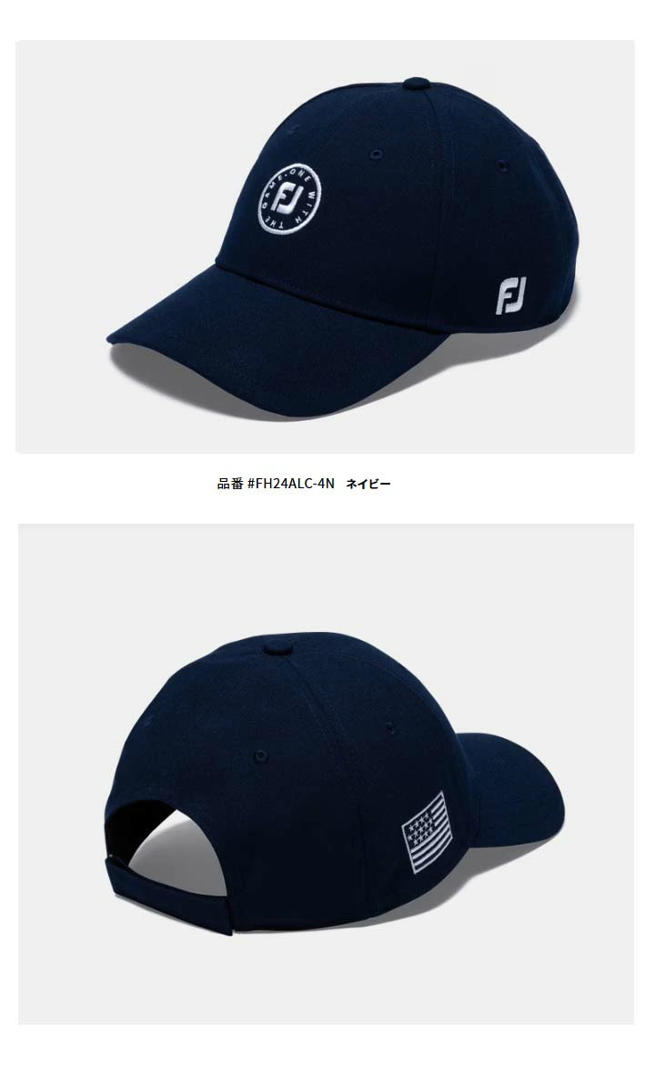 풋조이 FOOTJOY 서클 로고 골프 캡 모자 2024년 모델 FH24ALC - 상세 이미지 2