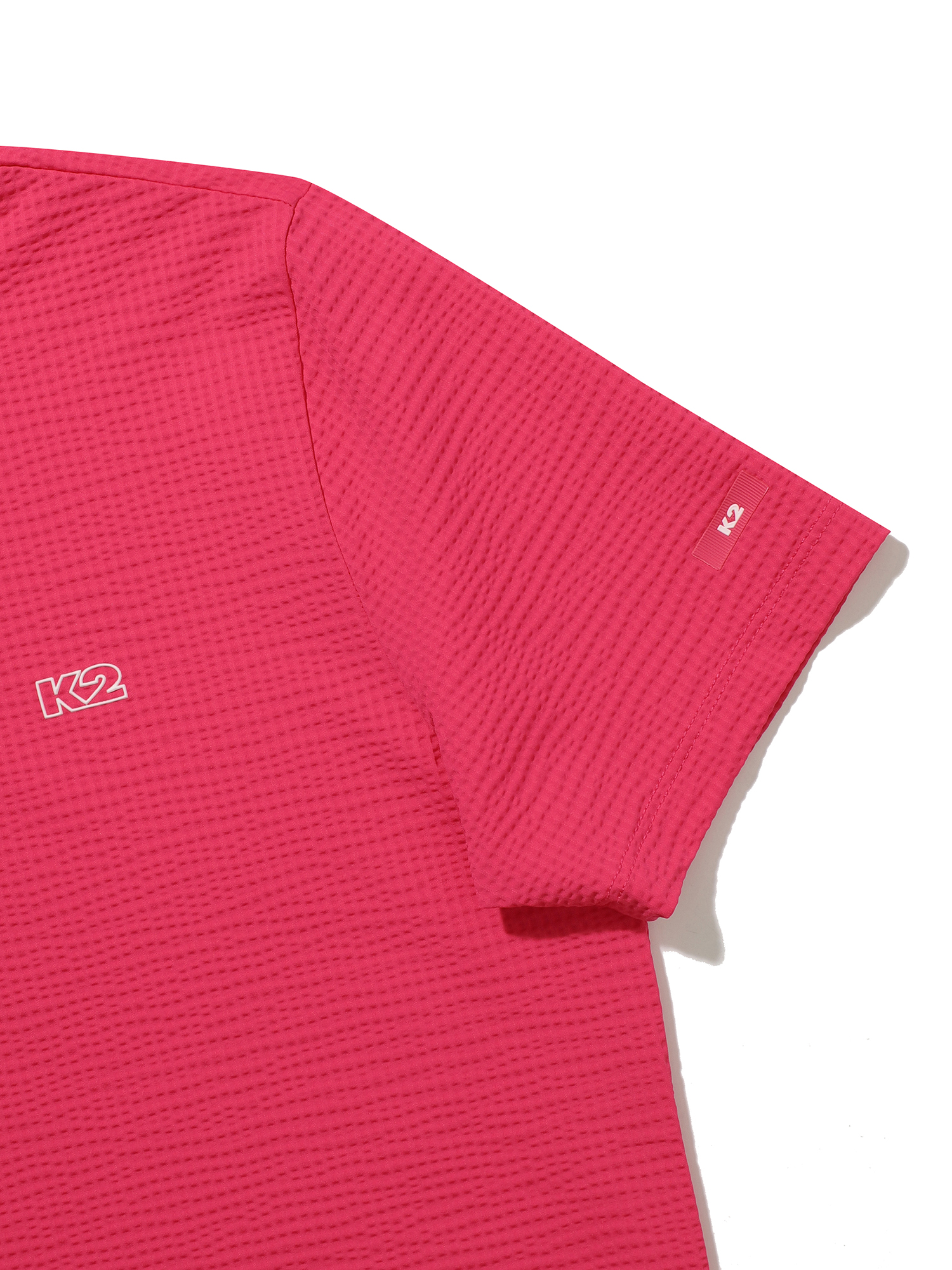[본사직영] K2 여성 시원서커 ICE WAFFLE 폴로 W ICE MAGENTA KWM252526K 이미지 6