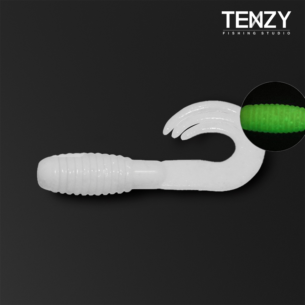 캣츠크로우 트리플 그럽웜 씨그럽 2인치 배스 쏘가리 꺽지 웜 001, 5cm(2인치) - 메인 이미지