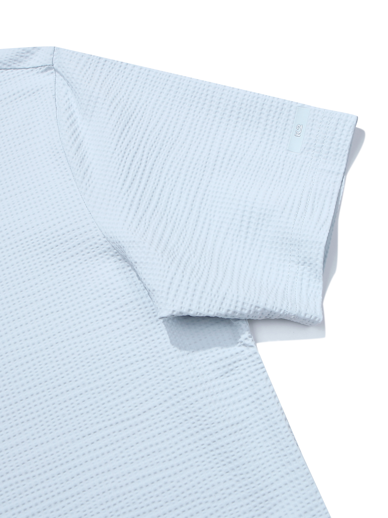 [본사직영] K2 남성 시원서커 ICE WAFFLE 폴로 ICE LIGHT BLUE KMM252497I 이미지 6