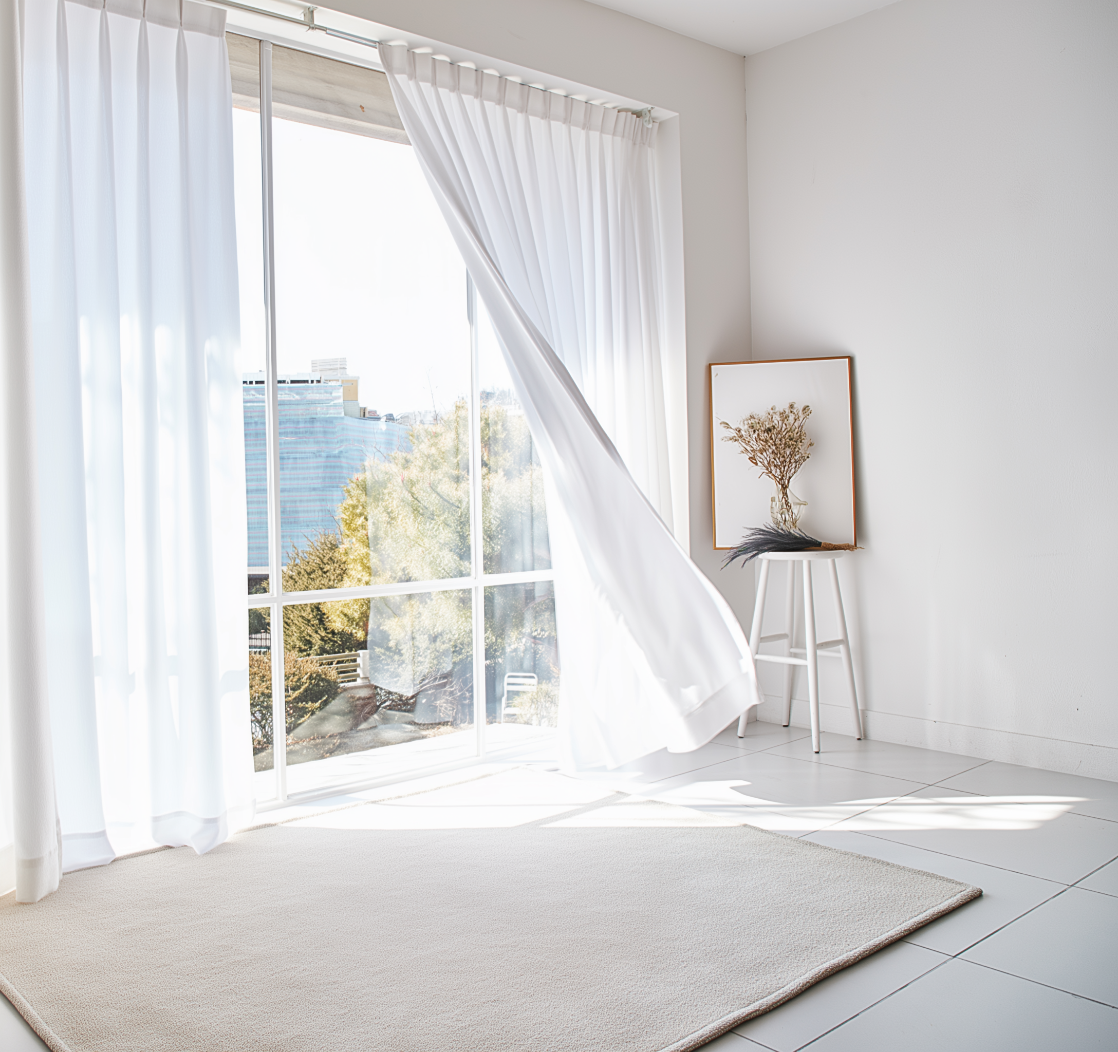 커버 쉬폰 커튼 도톰한 이음선 없는 차르르 커튼