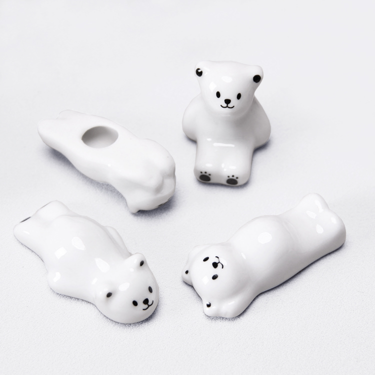 귀여운 곰돌이 수저받침대 젓가락받침 엎드린곰 - 상세 이미지 2