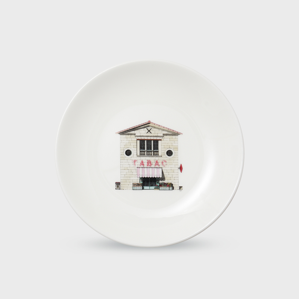 [한국도자기X티보에렘] 오브제 28. 5인치 접시 12.6CM 1P (Old tabacco shop) - 상품 이미지