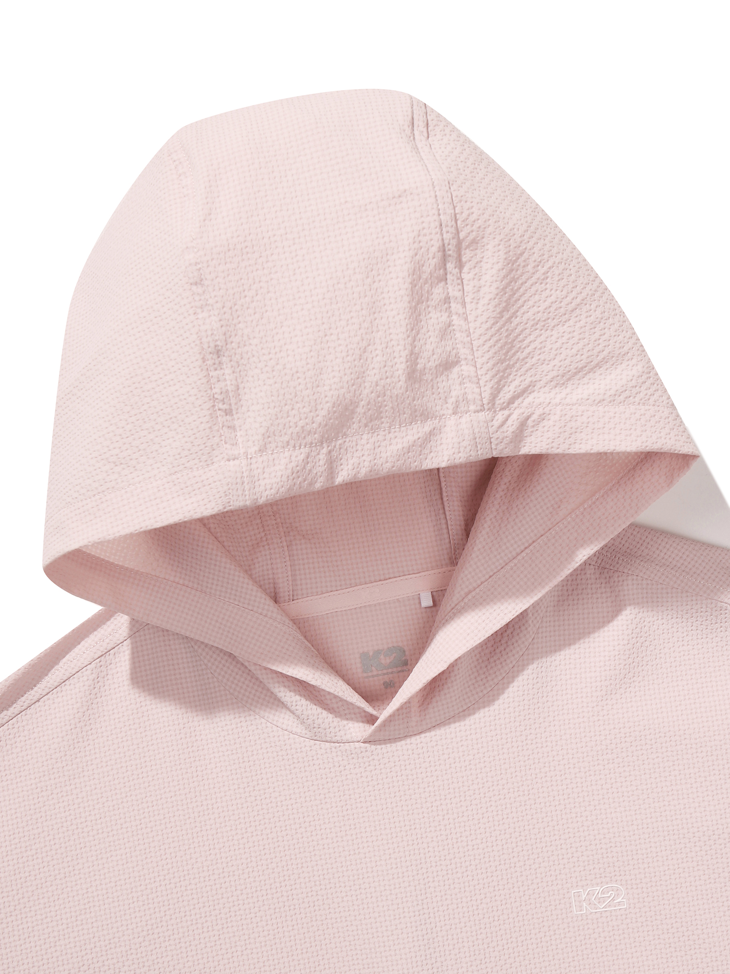 [본사직영] K2 여성 시원서커 DRY ICE 우븐 반팔 후디 W ICE PINK KWM25256U6 - 상세 이미지 5