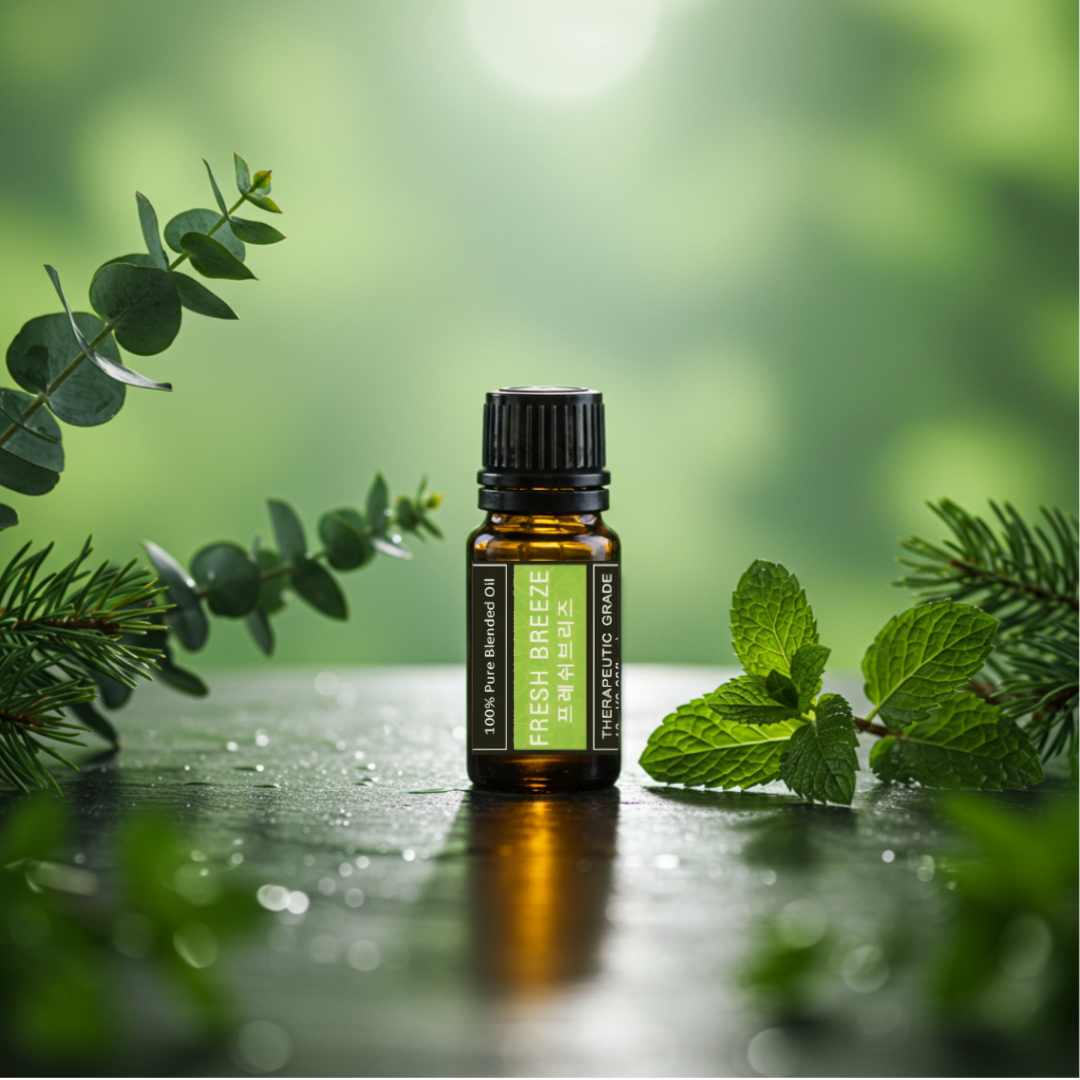 레노포프 천연 블렌딩 아로마 에센셜 오일 프레쉬브리즈 비염 코막힘 스트레스 수면 명상 오일