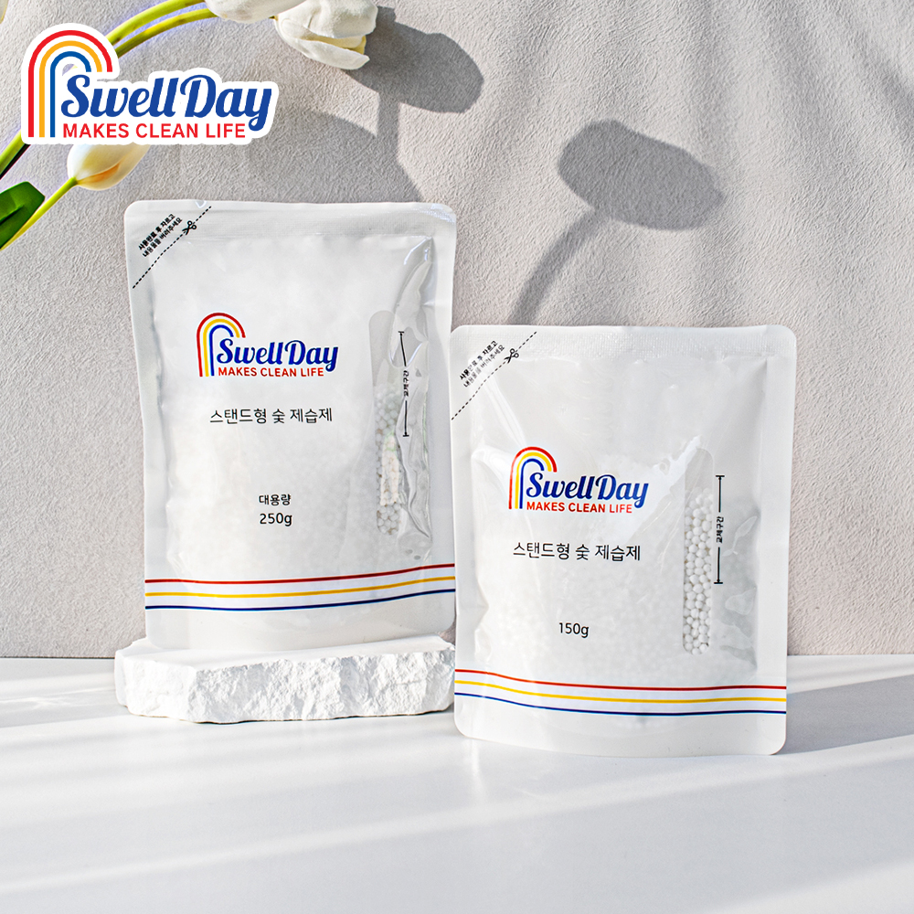 5+5 스웰데이 옷걸이형 제습제 250g 옷장 화장실 서랍 집안 대용량 습기제거제 - 상세 이미지 3