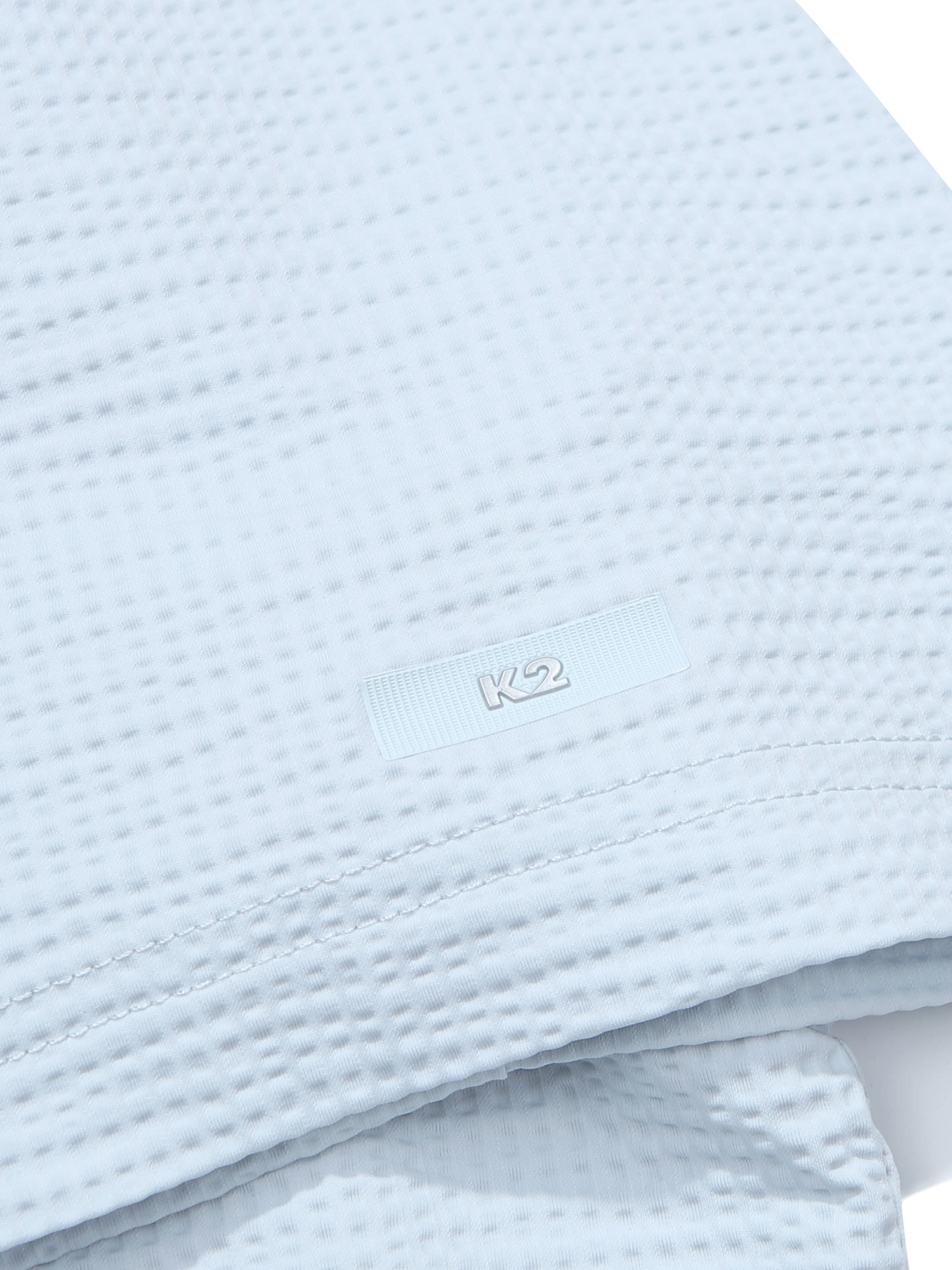 [본사직영] K2 남성 시원서커 ICE WAFFLE 폴로 ICE LIGHT BLUE KMM252497I - 상세 이미지 5