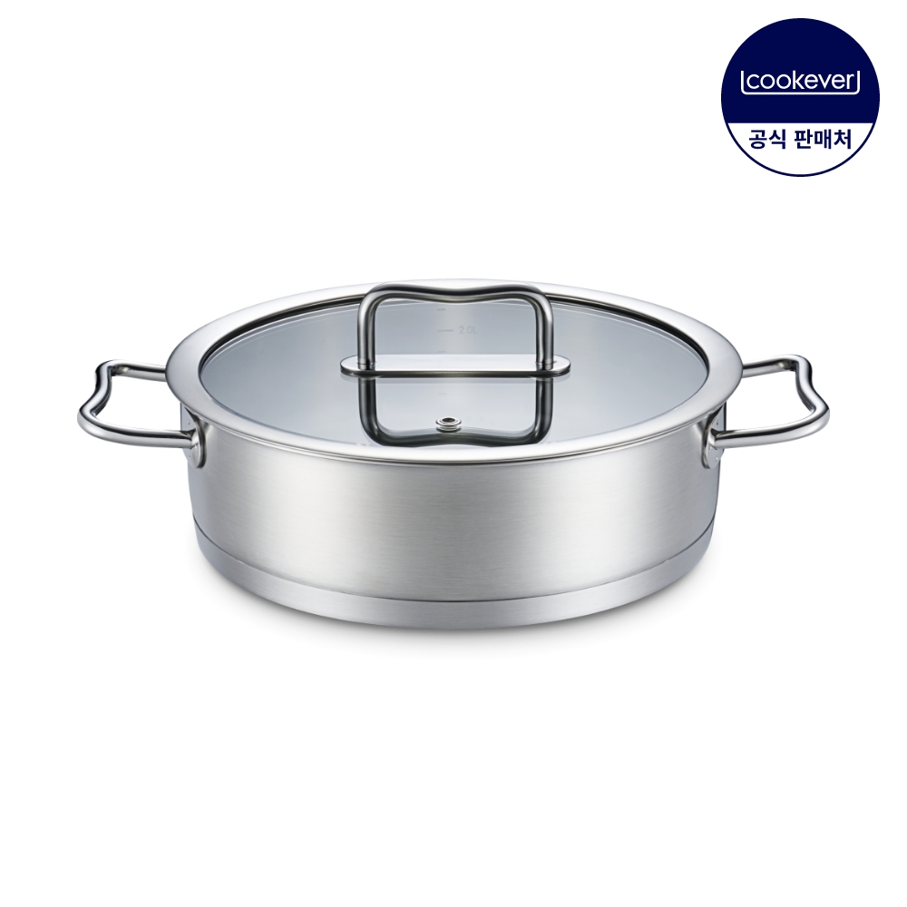쿠치나레 러브 인덕션 스텐 전골 냄비 24cm
