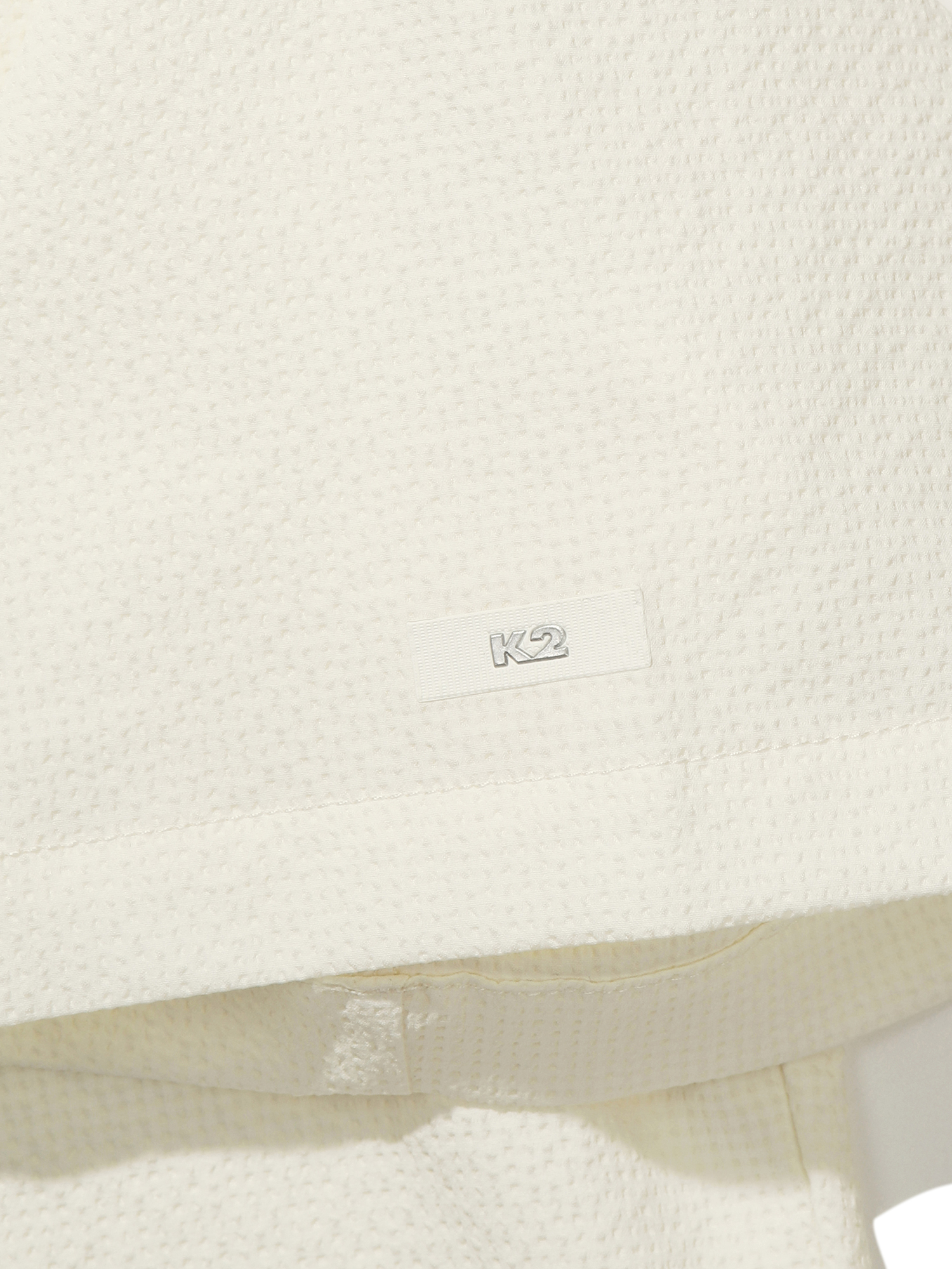 [본사직영] K2 여성 시원서커 DRY ICE 우븐 반팔 후디 W ICE CREAM KWM252568K 이미지 6