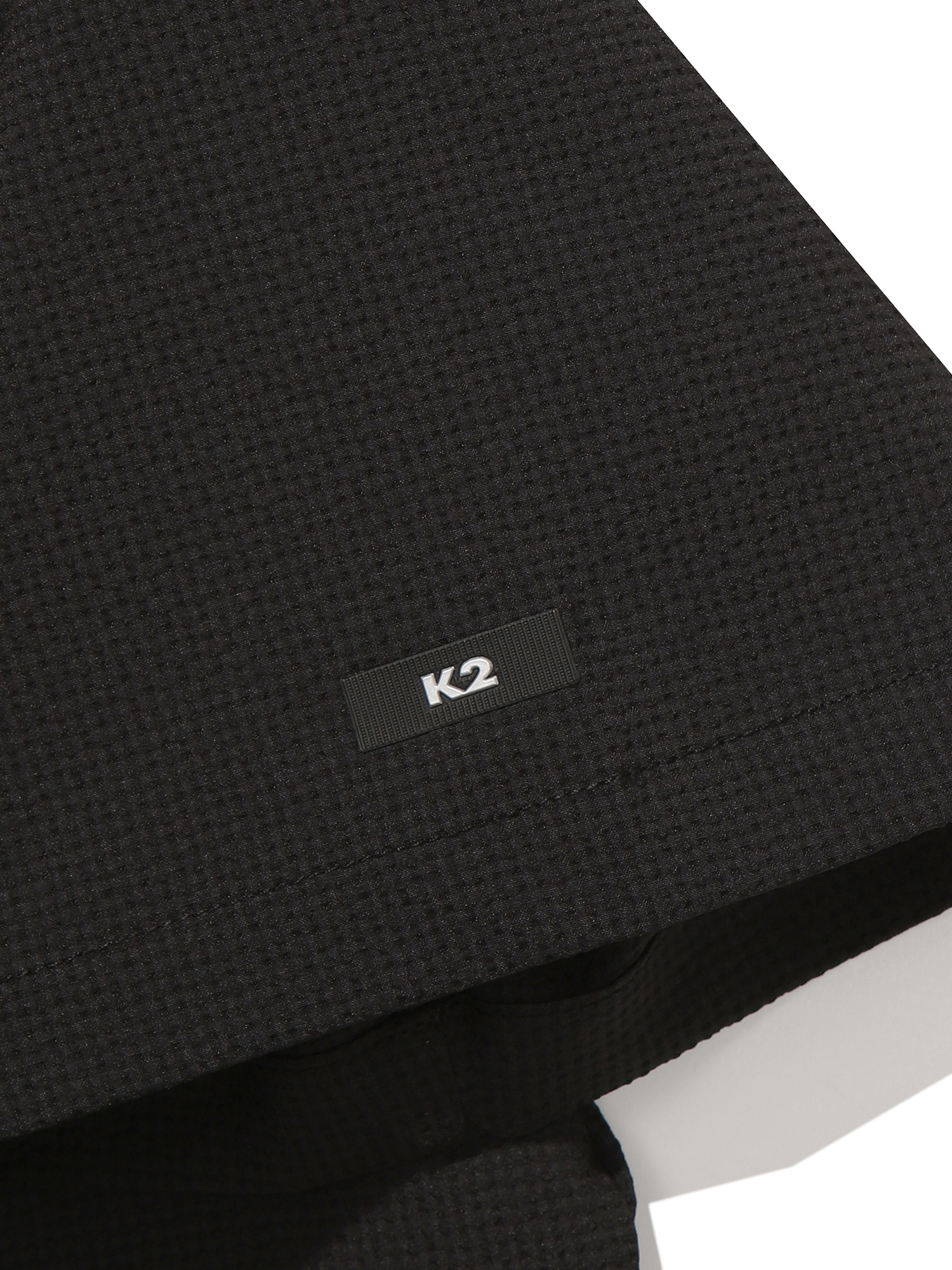 [본사직영] K2 여성 시원서커 DRY ICE 우븐 반팔 후디 W ICE BLACK KWM25256I1 - 상세 이미지 4