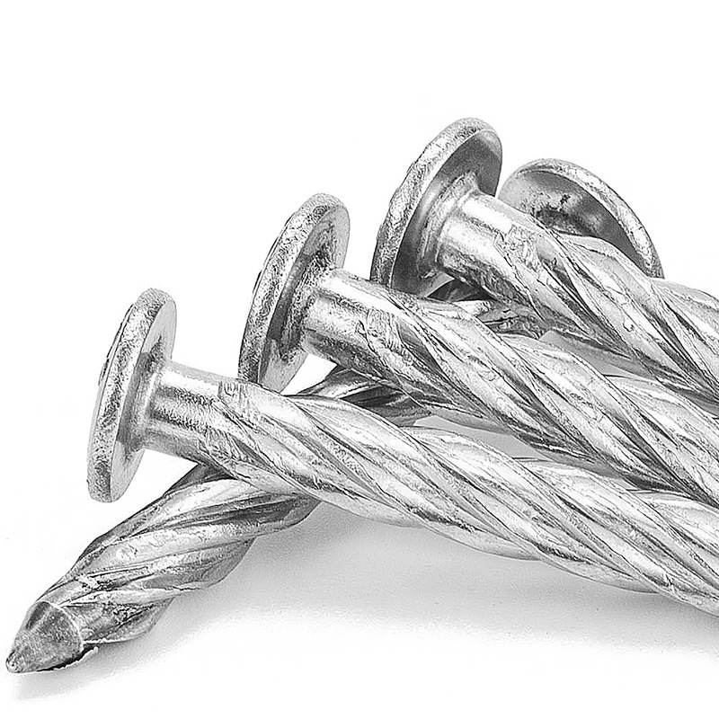앵커볼트 대마선 나선형 콘크리트 못 스텐 스크류 산업용 100개 8x50mm 철도금 - 상세 이미지 2