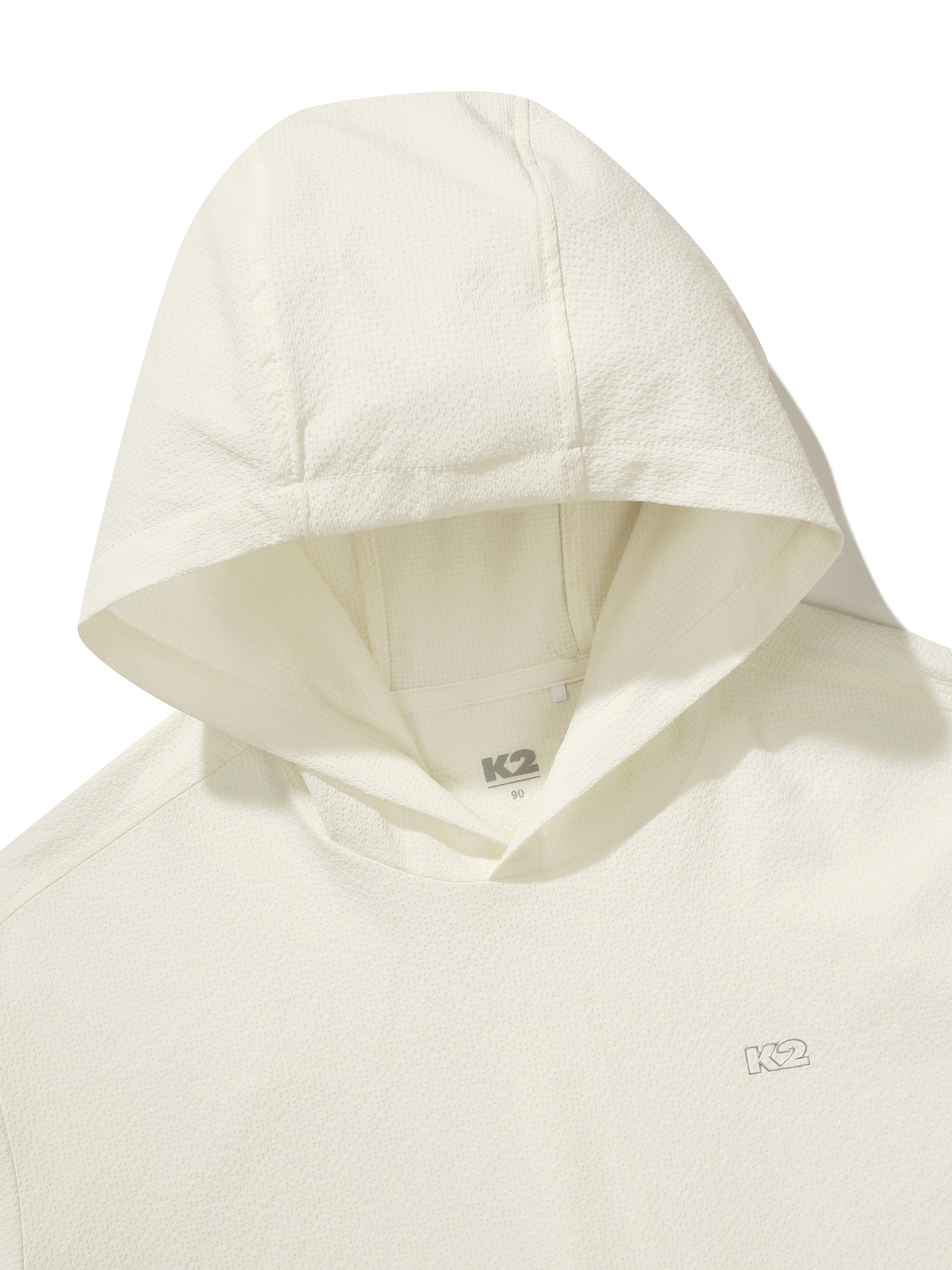 [본사직영] K2 여성 시원서커 DRY ICE 우븐 반팔 후디 W ICE CREAM KWM252568K - 상세 이미지 5