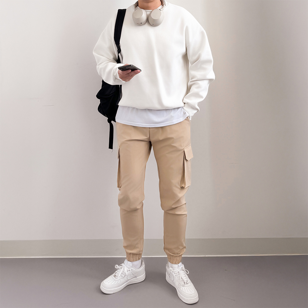 1+1 커플맨투맨 무지맨투맨 파란색맨투맨 이미지 6