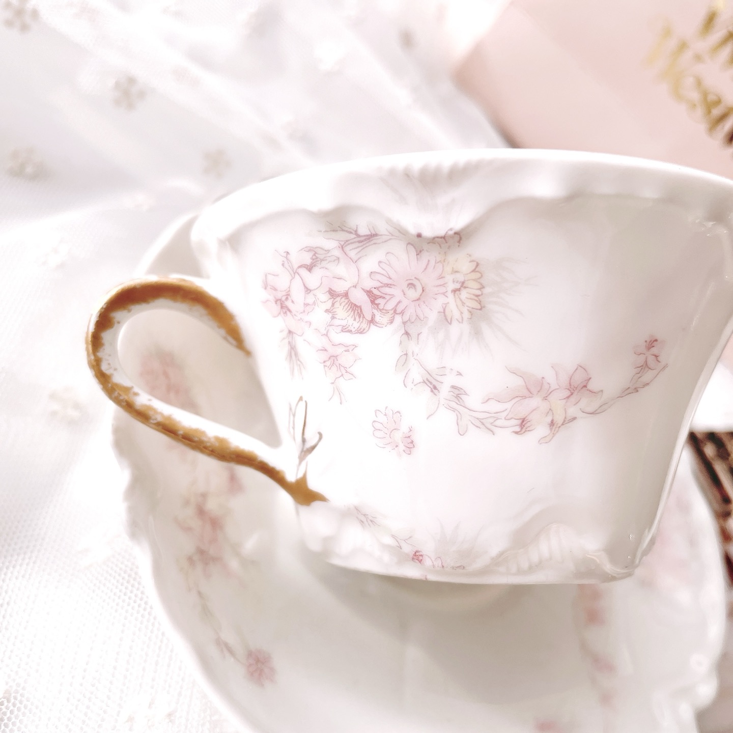 하빌랜드 빈티지찻잔 홈카페 집들이선물 예쁜그릇 명품 커피잔 세트 에스프레소잔 데미타세잔