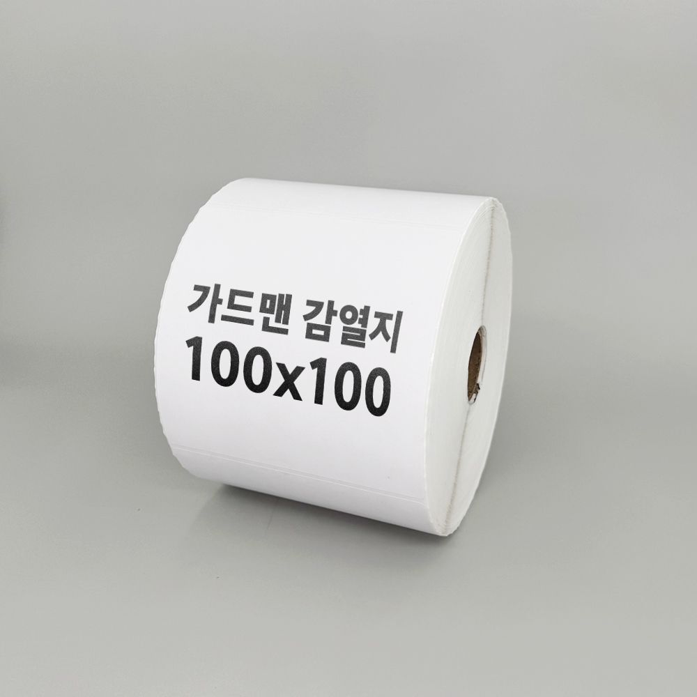 스티커 라벨지 감열지 감열라벨 바코드라벨 롤라벨 100mm X 100mm 1000장 - 메인 이미지