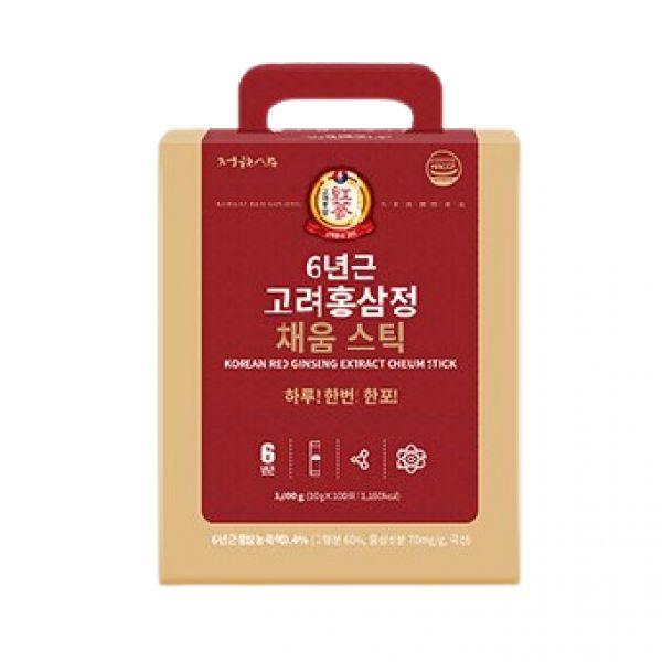 6년근 고려홍삼정 채움스틱 1박스 100포 홍삼 산삼배양근진액 : 뷰티잇템