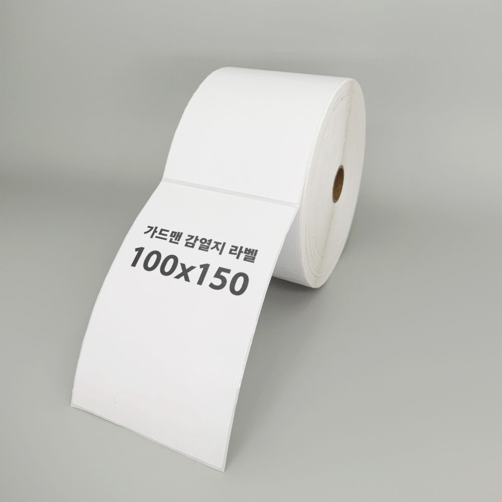 스티커 라벨지 감열지 감열라벨 바코드라벨 롤라벨 100mm X 150mm 1000장 - 메인 이미지