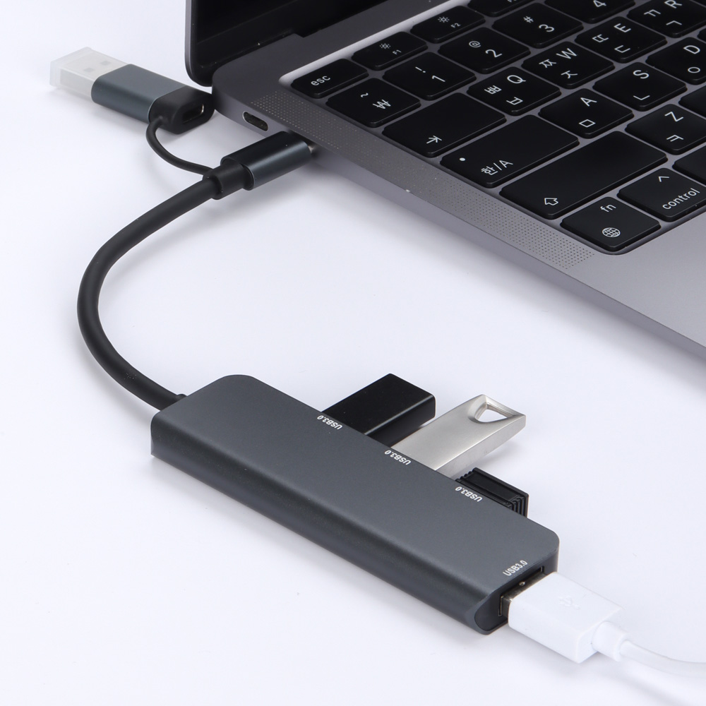 7NC USB 허브 3.0 C타입 멀티 포트 노트북 연결 확장 커넥터 분배 NCH701 - 상세 이미지 3