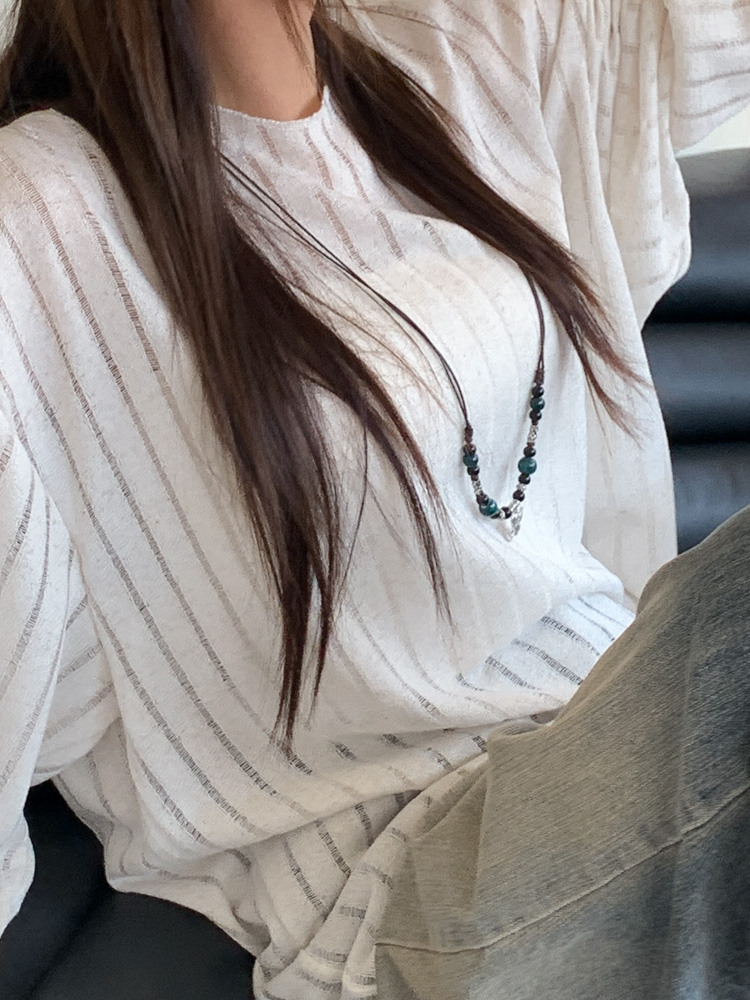 [보호시크] 세라믹 아메카지 빈티지 우드 매듭 보헤미안 끈 롱 목걸이 8type 상세 이미지 98