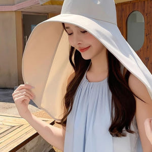 챙넓은 햇빛가리개 모자 여성 여름 해변 바캉스 햇빛차단 썬캡 솔직 후기 | 실사용자 리뷰 분석 - 상품 이미지 3