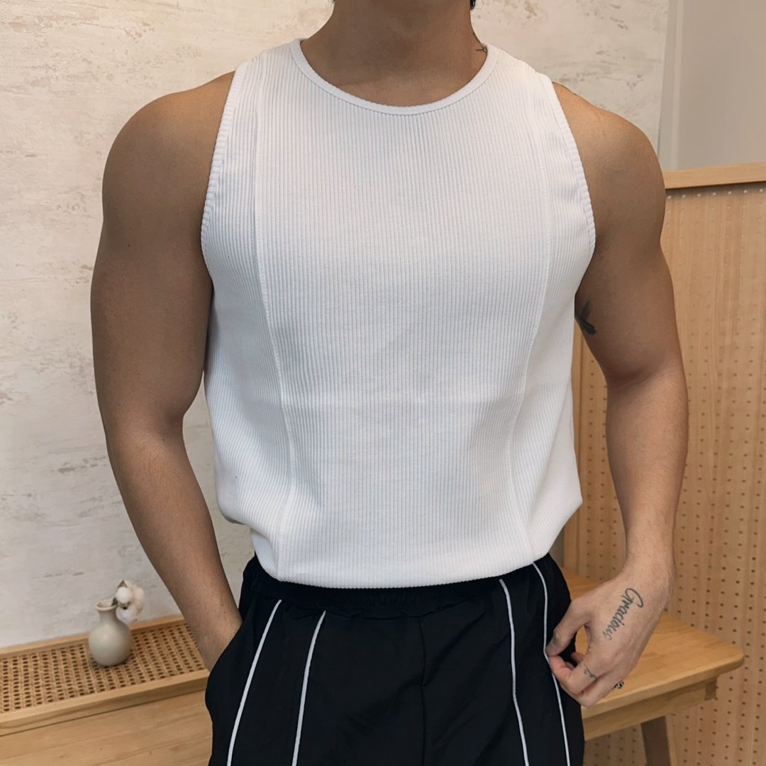 머슬핏나시 남자골지나시 - 상품 이미지