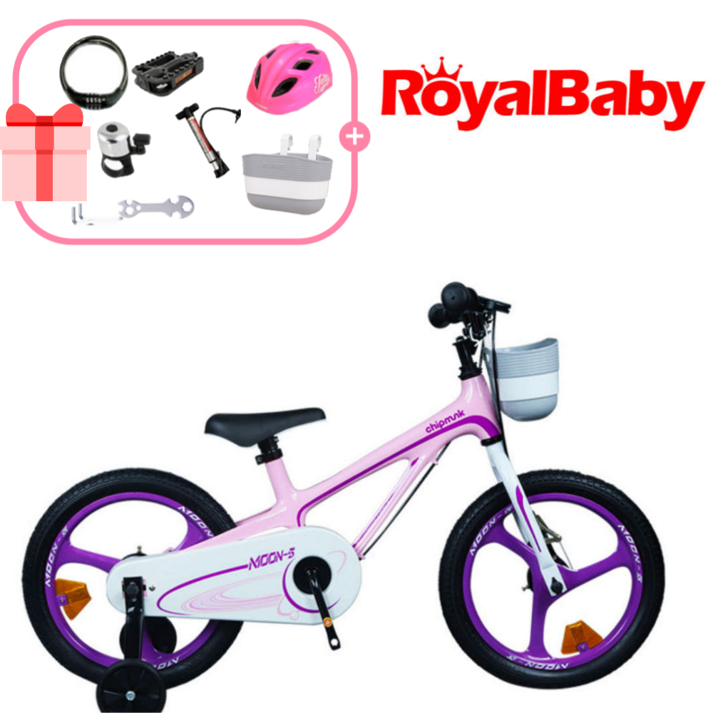 로얄베이비 문5 핑크 18 80%조립 어린이 네발 유아용 키즈 자전거 부산 울산 김해 경남 로얄베이비매장