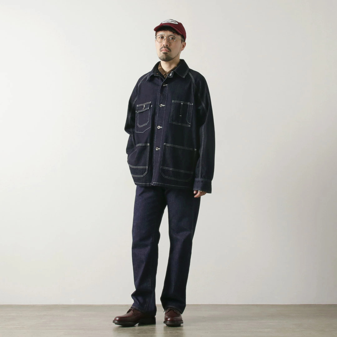 오디너리핏츠 ordinary fits 데님 커버올 자켓 청자켓 원워시 - 상세 이미지 3