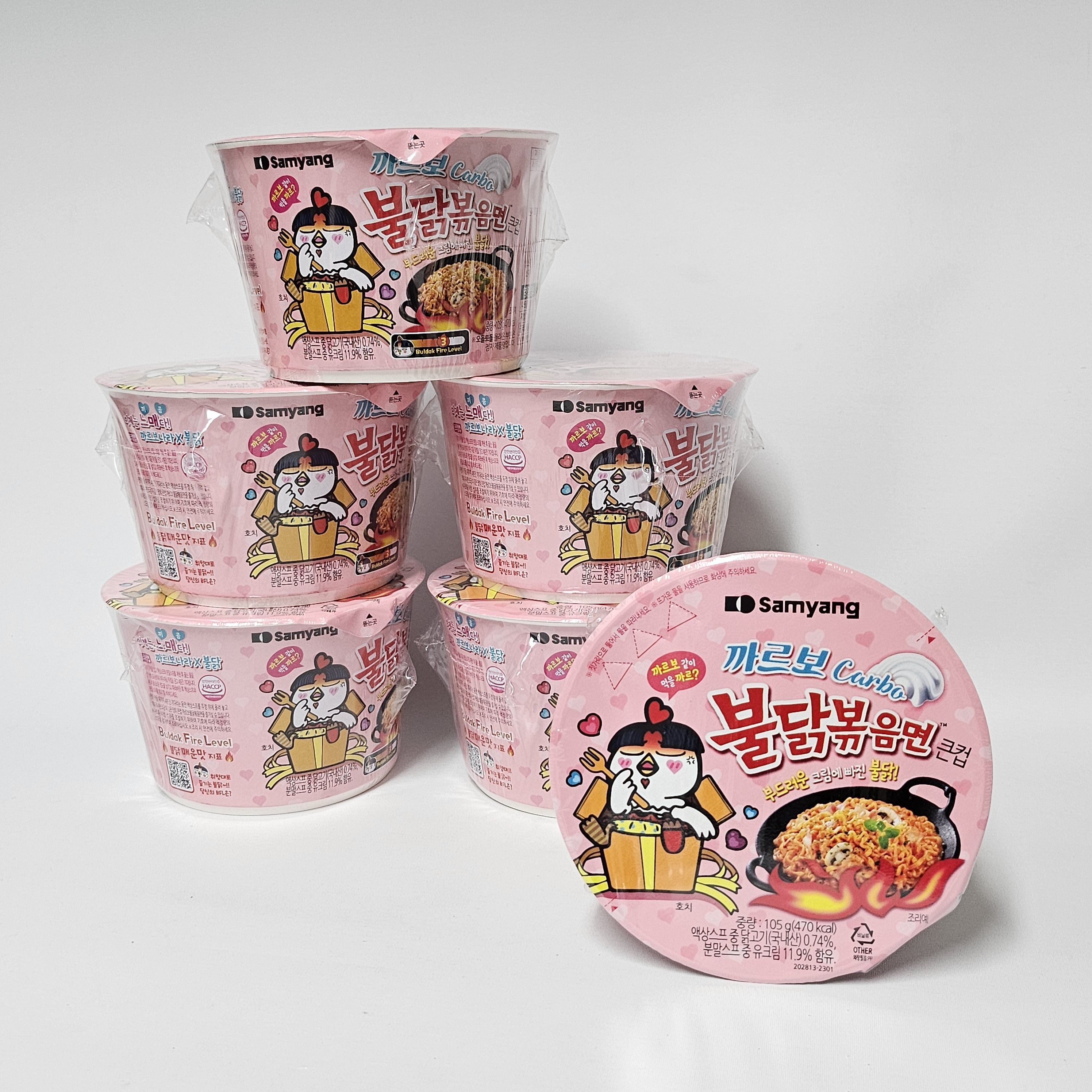 까르보 불닭볶음면 큰사발 105g 6개 로제 치즈 라면 - 상세 이미지 2