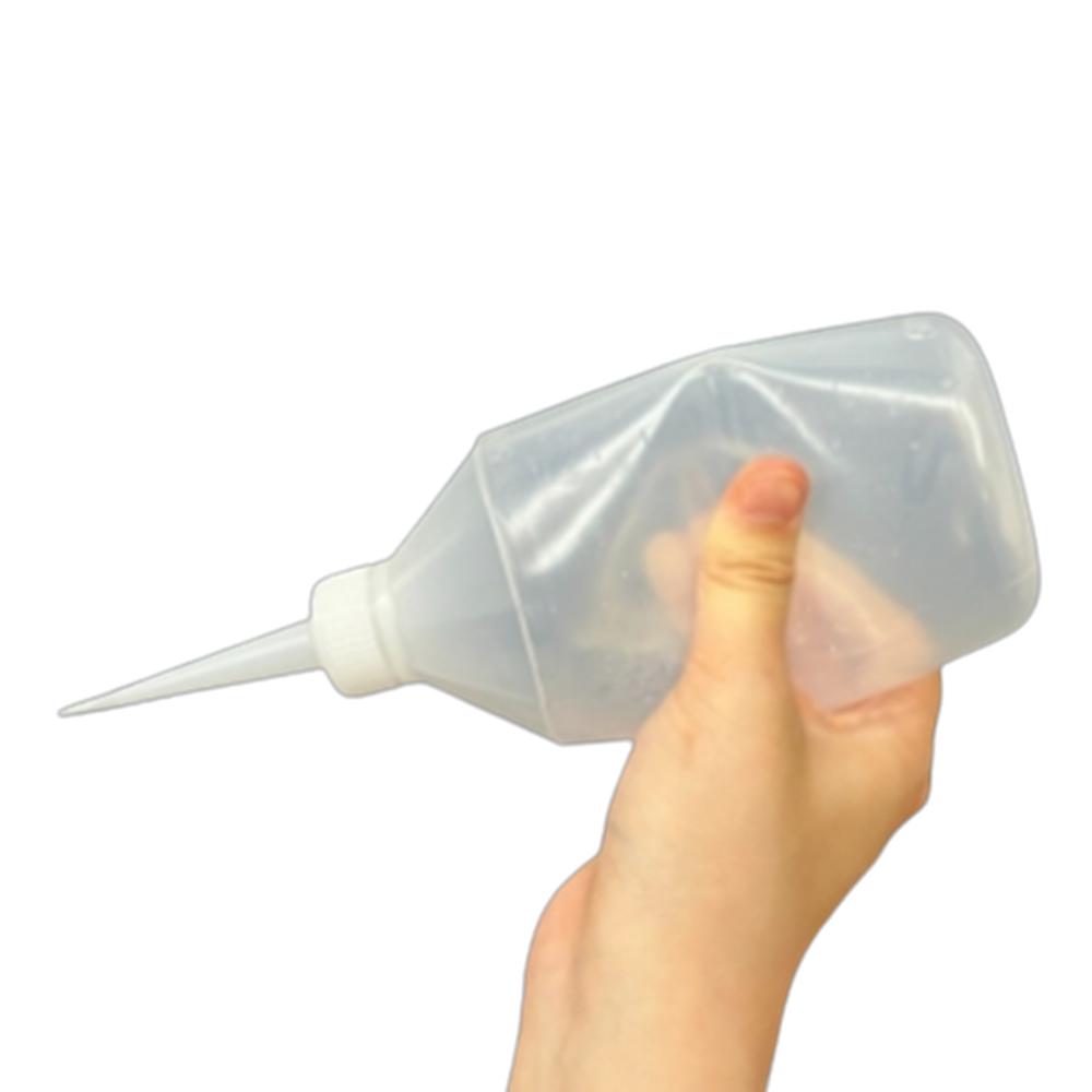 뾰족 튜브 공병 눈금 용기 물감 소스 줄눈 500ml, 1개