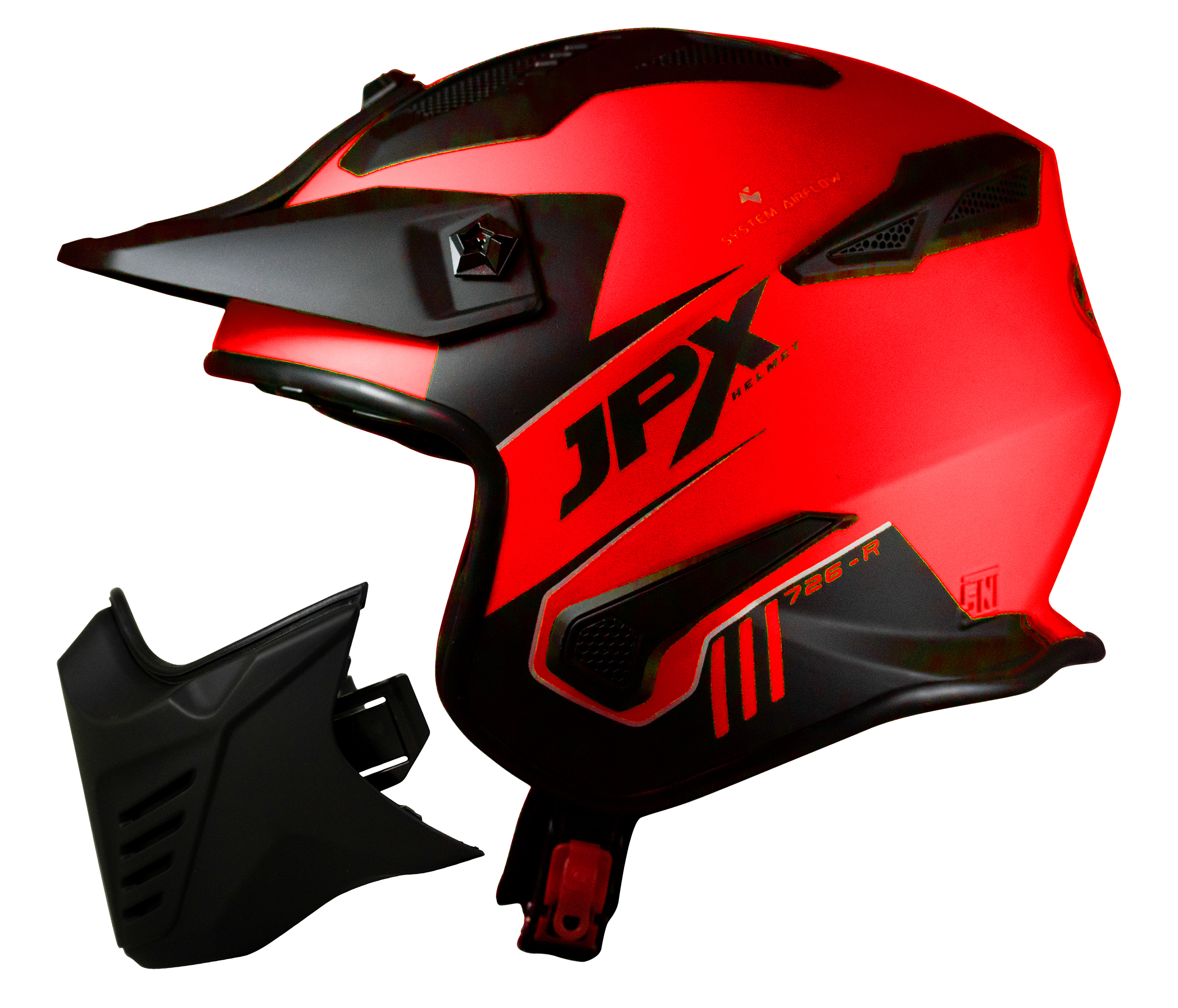 JPX MX-726R 오토바이헬멧 풀페이스 모듈러 오프로드 어드벤쳐 DOT ECE 이미지 7
