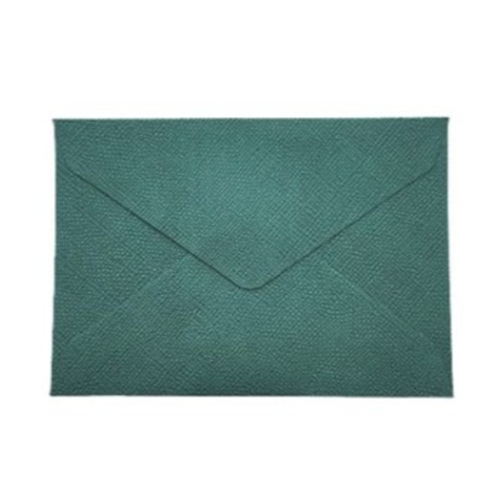 린넨 질감 봉투 편지지봉투 120g 특수지 무지 심플 다크그린