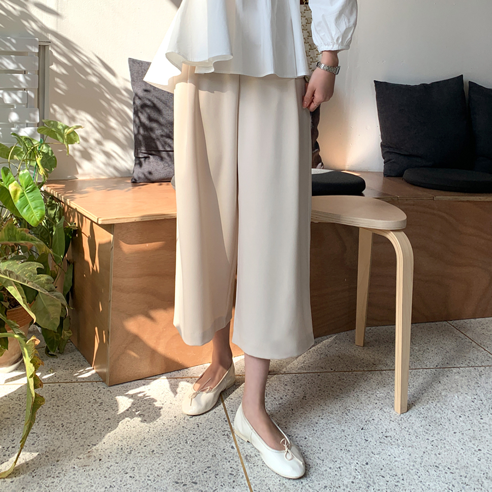 레리미 7부 와이드핀턱 슬랙스 - 상세 이미지 3