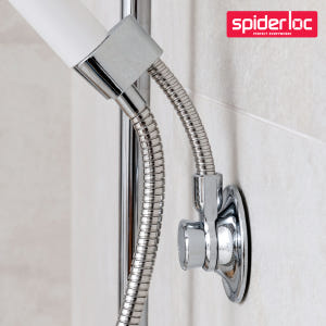 스파이더락 흡착식 자바라 샤워기거치대 실버 각도조절 샤워기홀더 걸이 무타... 실사용 후기 | 효과 있을까? - 상품 이미지 1