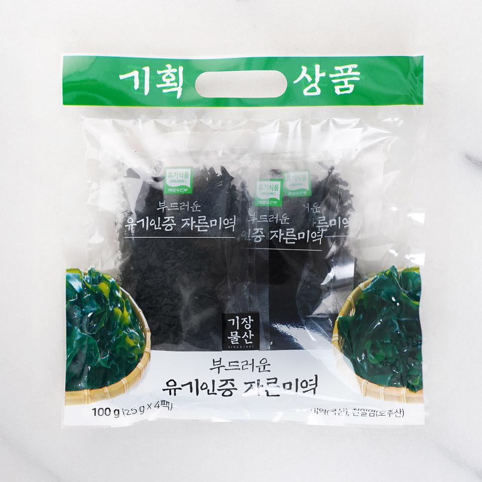 메가마트 부드러운 유기인증 자른미역 25gx4 - 메인 이미지