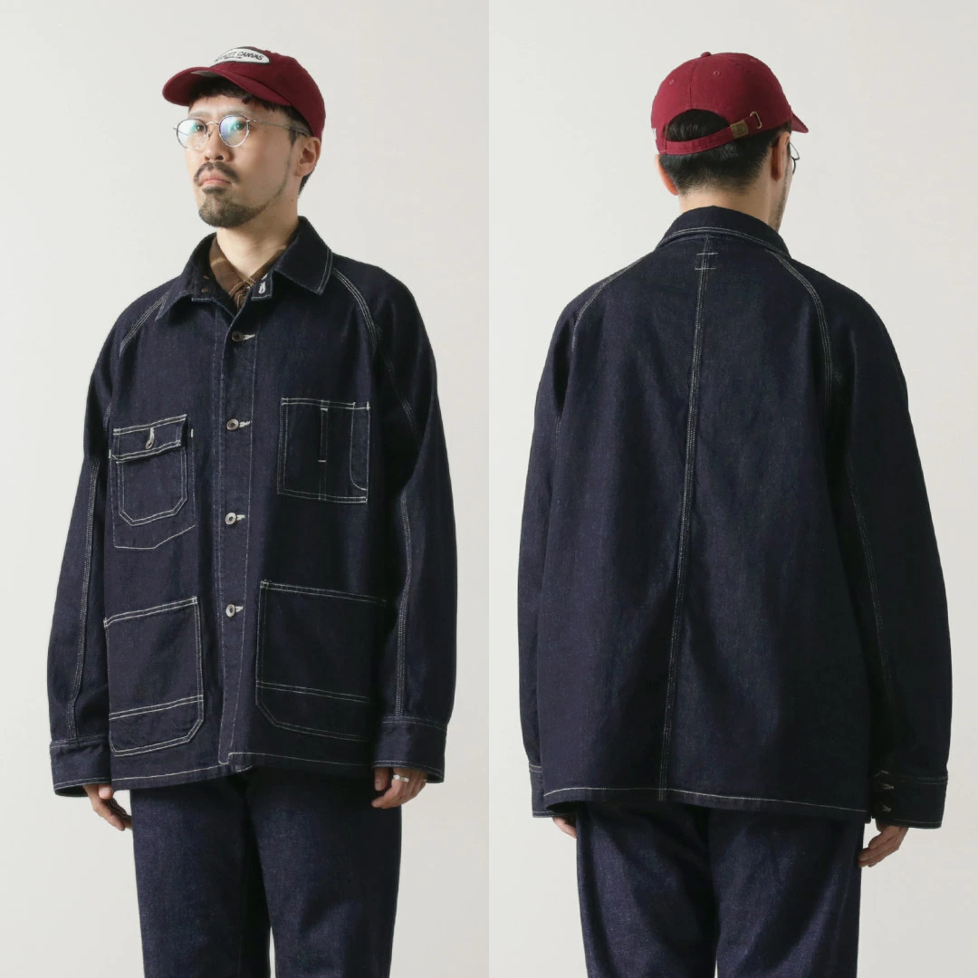 오디너리핏츠 ordinary fits 데님 커버올 자켓 청자켓 원워시 - 상세 이미지 4
