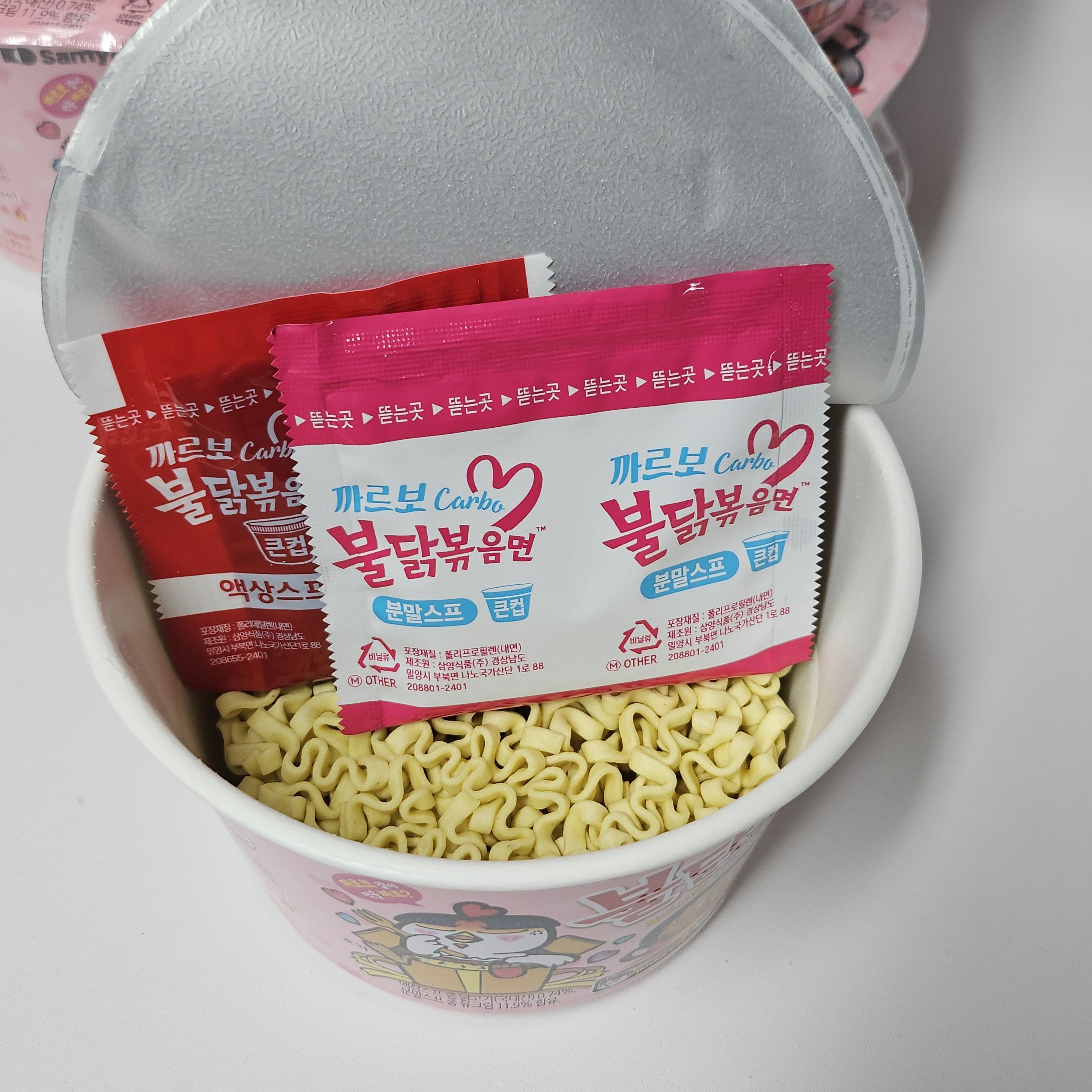 까르보 불닭볶음면 큰사발 105g 6개 로제 치즈 라면 - 상세 이미지 3