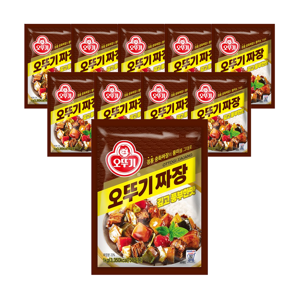 오뚜기 오뚜기짜장 깊고 풍부한맛, 1kg, 10개 - 상품 이미지