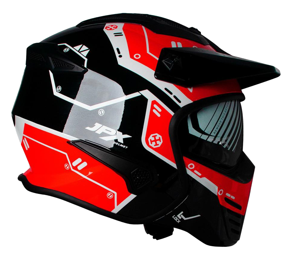 JPX MX-726R 오토바이헬멧 풀페이스 모듈러 오프로드 어드벤쳐 DOT ECE 이미지 8