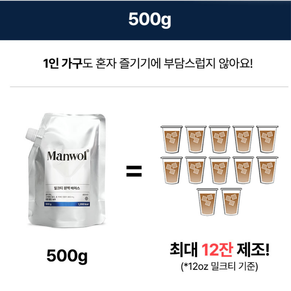 [만월회] 흑임자 원액 베이스 스파우트 1kg 대용량(음료 25잔 분량) - 상세 이미지 4