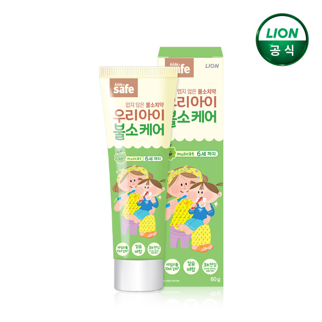 키즈세이프 우리아이 불소케어 치약 60g 1개 / 6세이하 유아치약 - 상품 이미지